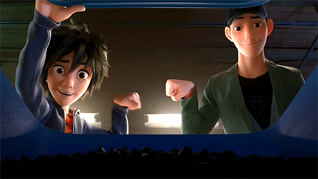 Hiro and Tadashi from Big Hero 6